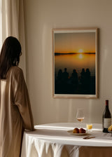 Tableau avec photo personnalisable avec bordures blanches, design épuré et décoratif pour intérieur. Disponible sur kudeko.com