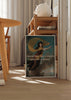 Wandbild im Pop-Art-Stil mit klassischem Motiv und ironischem Text „PROVE YOU ARE A HUMAN AND NOT A ROBOT“, auffällige und dekorative Wirkung. Erhältlich auf kudeko.com