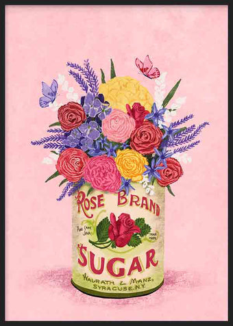 Flowers In a vintage Can