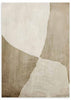 Cuadro con formas abstractas orgánicas en tonos beige, crema, arena y taupe, con composición serena y estilo abstracto. Disponible en kudeko.com