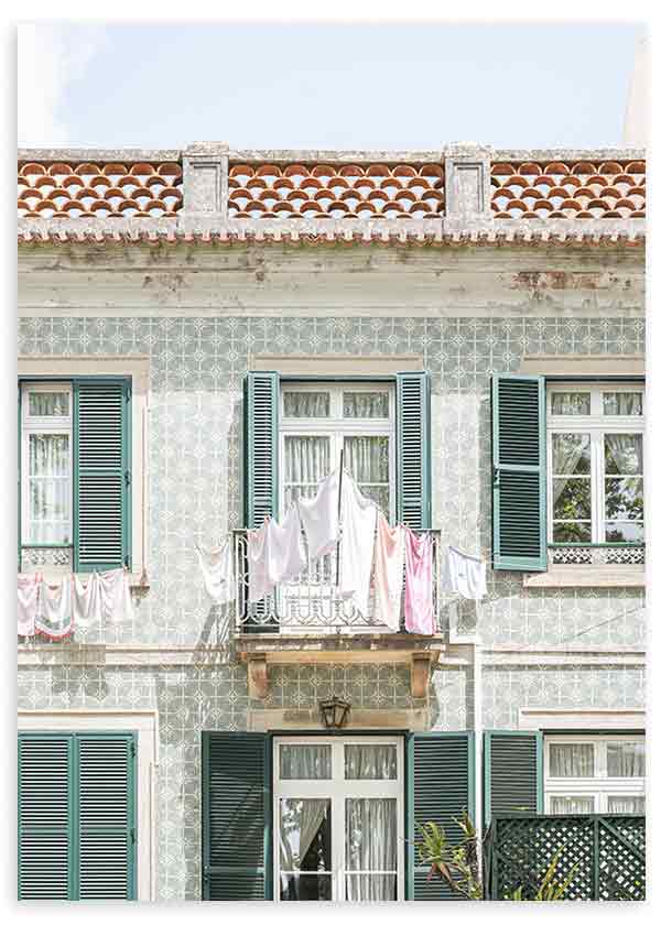 Cuadro fotográfico, arquitectura, Houses of Sintra, kudeko.com