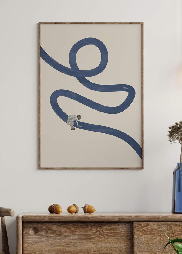 Dekoration mit Wandbildern im klaren Stil zur Gestaltung der Wand mit moderner und harmonischer Ausstrahlung. Erhältlich auf kudeko.com