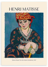 Cuadro artístico inspirado en el cuadro de Matisse Madras Rouge. La obra fue pintada en en 1907 con el estilo innovador y colorido de Henri Matisse. Decorar tus paredes con grandes obras como esta es decorar con mayúsculas.