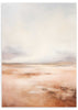 Wandbild im abstrakten Stil mit Landschaft in Braun- und Grautönen, sachliche und moderne dekorative Wirkung. Erhältlich auf kudeko.com