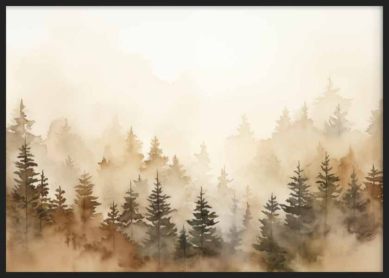 Paisaje Árboles Watercolor II