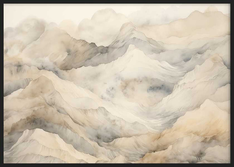 Paisaje Montañas Watercolor I