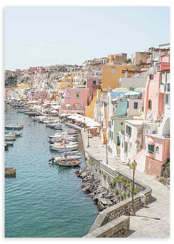 Cuadro fotográfico, mar, Procida Island, kudeko.com