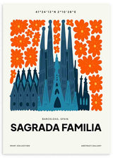 Cuadro Sagrada Familia, ilustración colorida. Una obra que te hará viajar a Barcelona para ver la mayor obra del arquitecto Gaudí