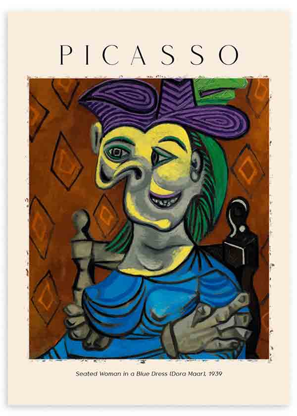 Cuadro artístico inspirado en el cuadro de Picasso donde retrata a su amante y musa, Dora Maar.