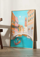 Ilustración colorida, Venecia, Venice, kudeko.com