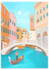 Ilustración colorida, Venecia, Venice, kudeko.com