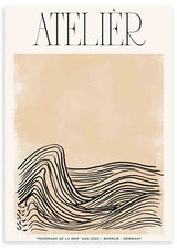 Ilustración abstracta, atelier, Posters, Prints, & Visual Artwork, Waves Atelier I