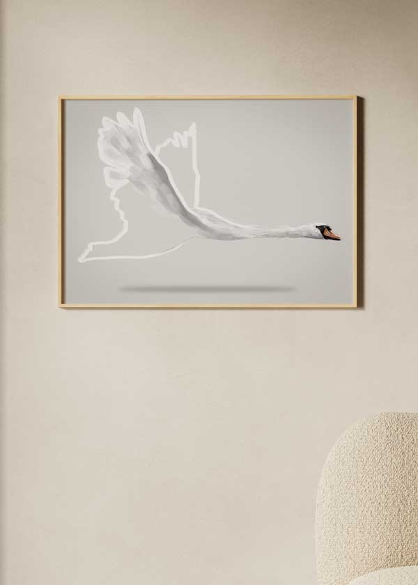 Cuadro horizontal, animales, Winged One, kudeko.com