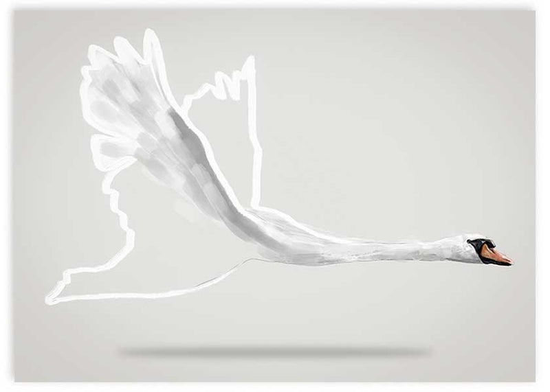 Cuadro horizontal, animales, Winged One, kudeko.com