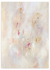 Lámina decorativa sin marco de estilo minimalista y abstracto, composición abstracta etérea en tonos pastel, modelo Ethereal Blush Abstract