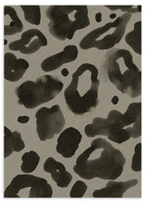 Lámina decorativa sin marco de estilo minimalista y blanco_y_negro, print animal de leopardo en blanco y negro, modelo Animal Print Leopardo