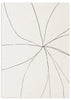 Lámina decorativa sin marco de estilo minimalista y blanco_y_negro, líneas orgánicas abstractas en blanco y negro, modelo Cracked Symmetry