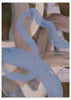 Lámina decorativa sin marco de estilo minimalista y orgánico, composición abstracta orgánica en tonos suaves, modelo Abstract Brush Strokes 124X