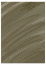 Lámina decorativa sin marco de estilo minimalista y orgánico, formas orgánicas en tonos oliva, modelo Marea de Oliva