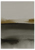 Lámina decorativa sin marco de estilo minimalista y sereno, paisaje abstracto en sombras neutras, modelo Horizonte de Sombra
