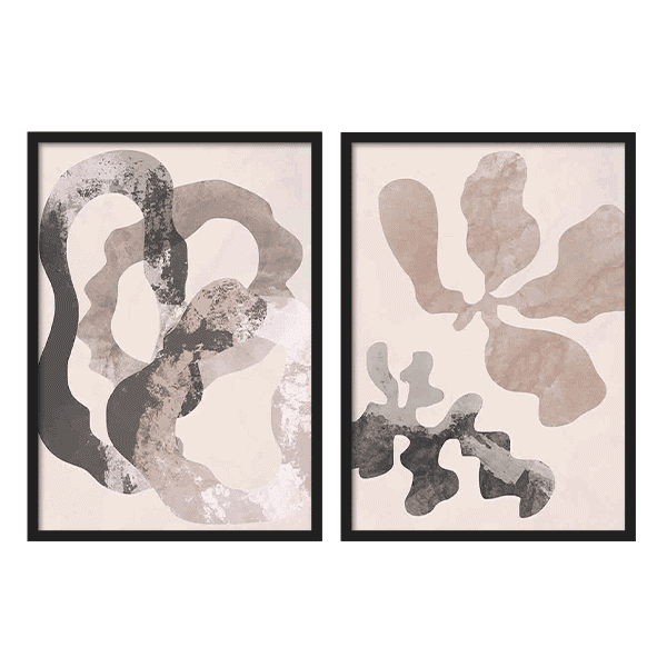 Two Combo -  Neutral Love Flower