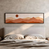 Horizontales Wandbild abstrakt Berglandschaft verfügbar auf kudeko.com
