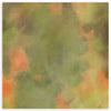 Tableau carré avec composition abstraite de formes organiques en vert olive, sauge, beige et terracotta, au style abstrait doux et équilibré. Disponible sur kudeko.com