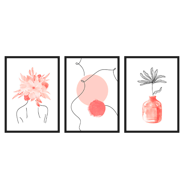 Three Combo - Abstracción Florece