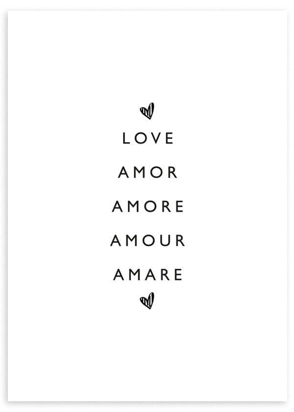 cuadro en blanco y negro con frase de amor