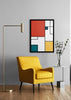 Decoración con cuadros, ideas -  cuadro geométrico y moderno de estilo colorido