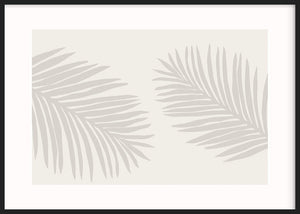 Outlet - Beige Leaves II