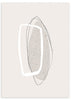 lámina decorativa abstracta en tonos beige y estilo nórdico - kudeko
