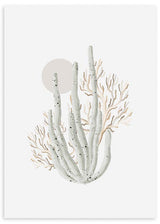 lamina decorativa de coral, ilustración, cuadro de playa, mar, nórdico