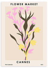 lámina decorativa de ilustración colorida y floral - kudeko