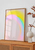decoración con cuadros, ideas - lámina decorativa muy colorida de ilustración en estilo abstracto - kudeko