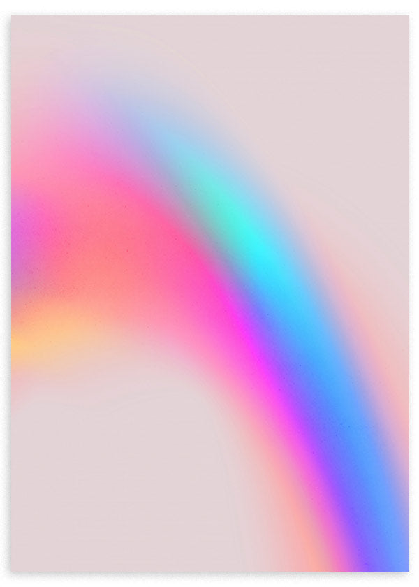 lámina decorativa muy colorida de ilustración en estilo abstracto - kudeko