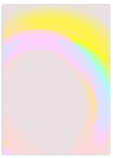 lámina decorativa muy colorida de ilustración en estilo abstracto - kudeko
