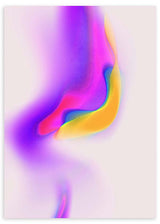 lámina decorativa muy colorida de ilustración en estilo abstracto - kudeko