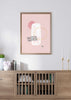 Decoración con cuadros, ideas -  cuadro abstracto colores pastel. Lámina decorativa.