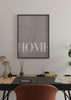 Decoración con cuadros, ideas -  lámina decorativa nórdica y minimalista con palabra 