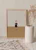 decoración con cuadros, ideas - lámina decorativa de estilo vintage de collage de mujer imperfecta con globo en cara - kudeko