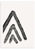 lamina decorativa abstracta y nordica con triangulos