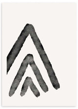lamina decorativa abstracta y nordica con triangulos