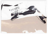 Cuadro horizontal abstracto de ilustración en tonos beige y negro. Combina este cuadro con el resto de su colección Paint Explosion para crear el mural perfecto.