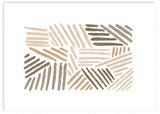 Cuadro horizontal nórdico y minimalista de pinceladas en tonos beige. Una lámina decorativa cálida que dará un estilo totalmente actual a tu pared. Combínala con otros estilos nórdicos y escoge un buen marco para colgarlo directamente.