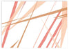 Cuadro horizontal abstracto de pinceladas en tonos cálidos: tierra, rojo y rosa.