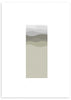 cuadro de montañas abstracto y minimalista. Cuadro de montañas geométrico. Lámina decorativa.