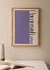 decoración con cuadros, ideas - lámina decorativa con degradado y frase paranormal love - kudeko