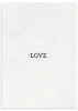 lámina decorativa minimalista en blanco y negro con palabra 