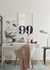 Decoración con cuadros, ideas -  cuadro en blanco y negro y minimalista.